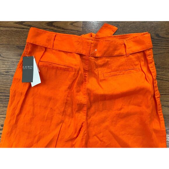 Lauren Ralph Lauren Women's Orange Pants Size 12 NWT $100 - Picture 4 of 12